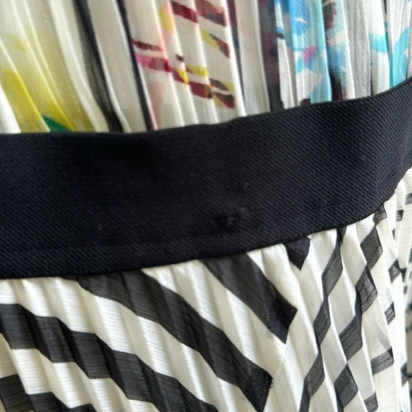 BCBGMaxAzria mixed print pleated fit and flare dress. small. - Picture 12 of 17